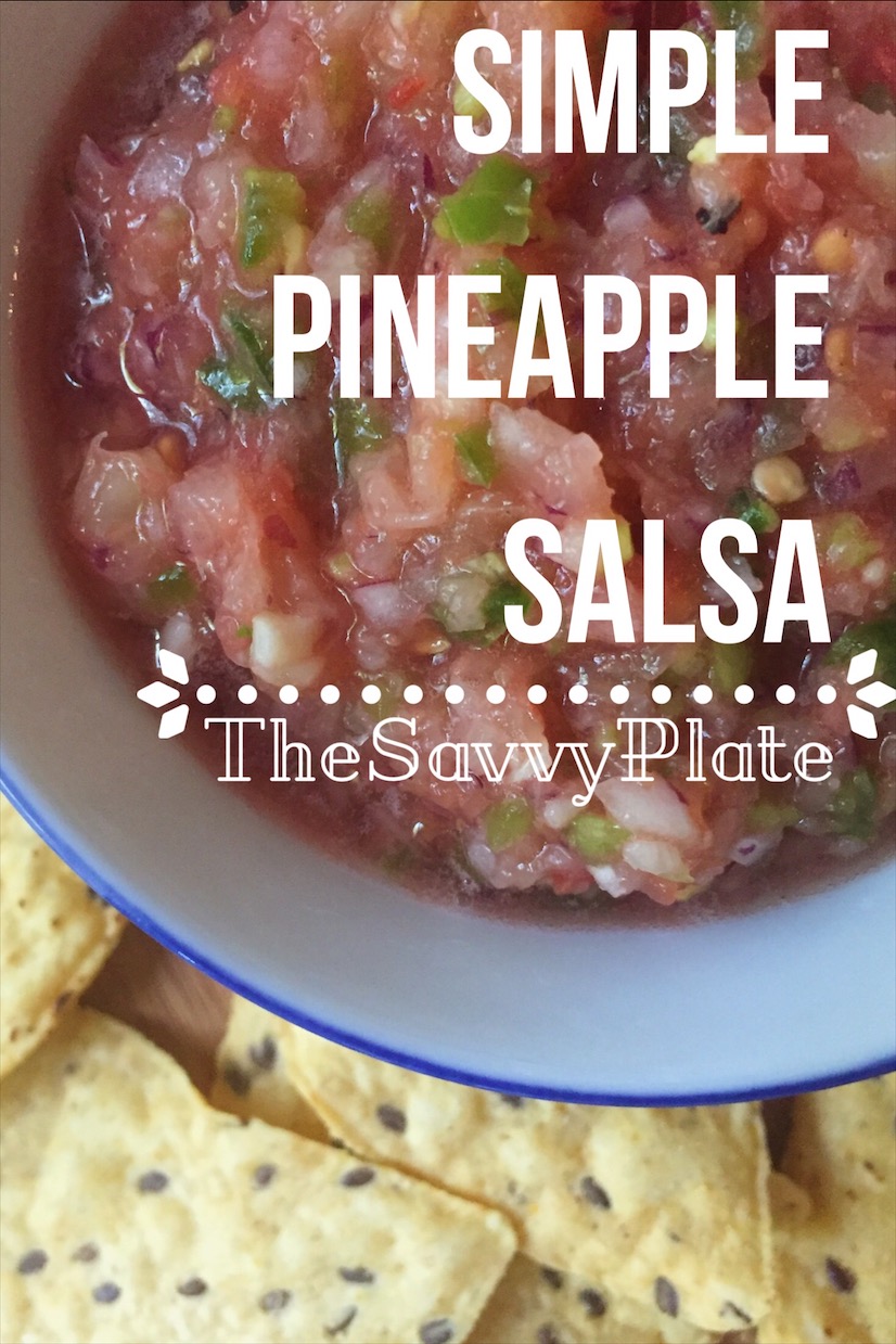 Simple Pineapple Salsa – This fresh and healthy salsa has no added sugar, so it's a great alternative to a store-bought jar. It's delicious with chips or tacos, and it's perfect as a snack or as an addition to your next Mexican night!