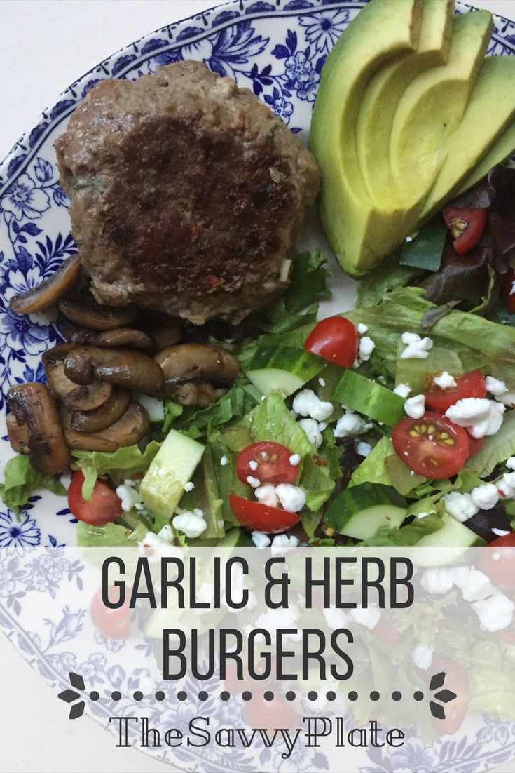 Garlic & Herb Burgers – Perfect for summer grilling, these flavorful burgers are perfect over a salad or on a bun. Add them to your meal prep rotation and enjoy them with your weekday lunches.